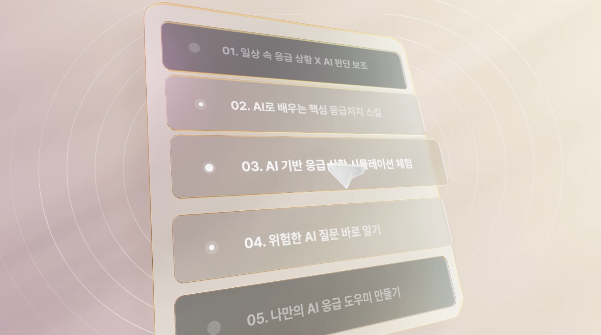 응급구조과 교수가 알려주는 AI시대의 일상 응급처지
